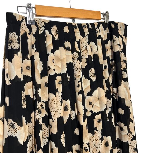 Vintage Pendleton Pleated Maxi Skirt Whimsigoth Sheer Indie Boho Asian Size 16 - Picture 4 of 8